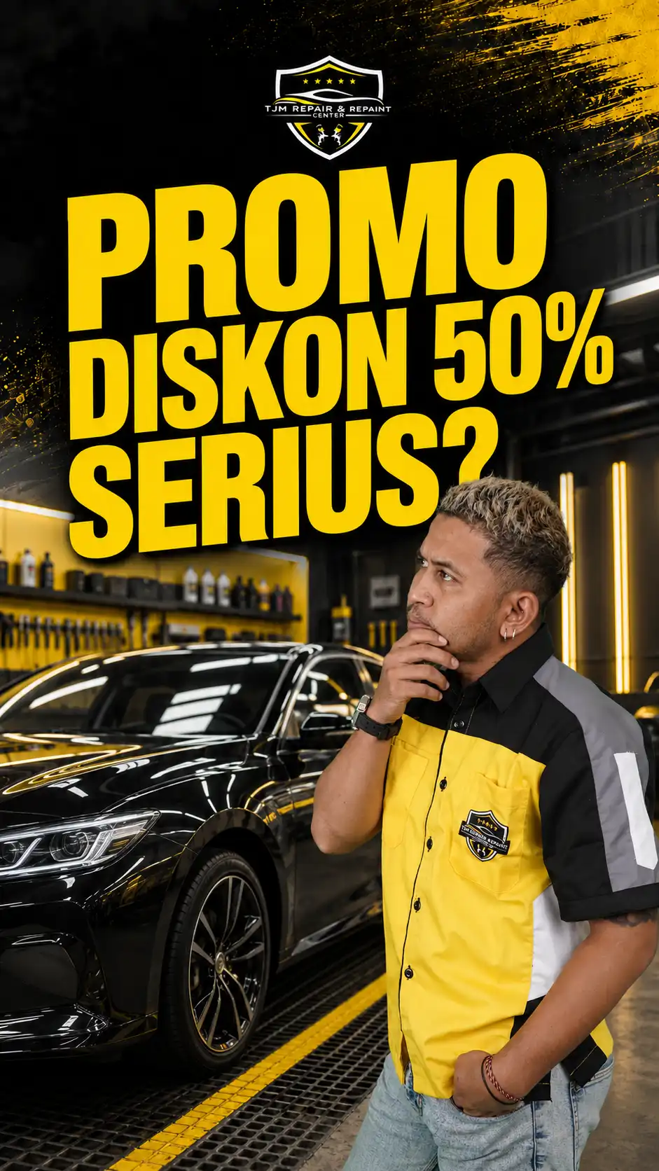 Promo Diskon 50% Cat & Repair Bodi Mobil Serius Banget!